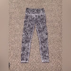Athleta Black and Gray Patterned Leggings